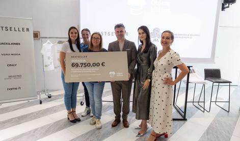 Modno podjetje Bestseller doniralo 69.750 evrov Slovenskemu združenju bolnikov z limfomom in levkemijo, L&L